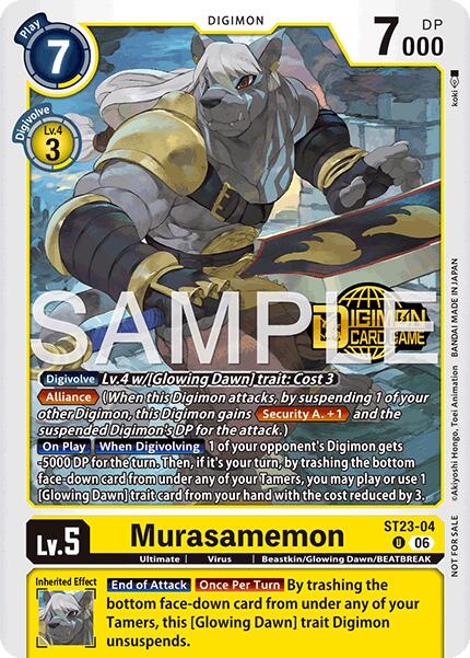 Murasamemon [ST23-04] (Welcome Tamers Pack Vol.2) [Starter Deck: Beatbreak Release Event Cards] - Destination Retro