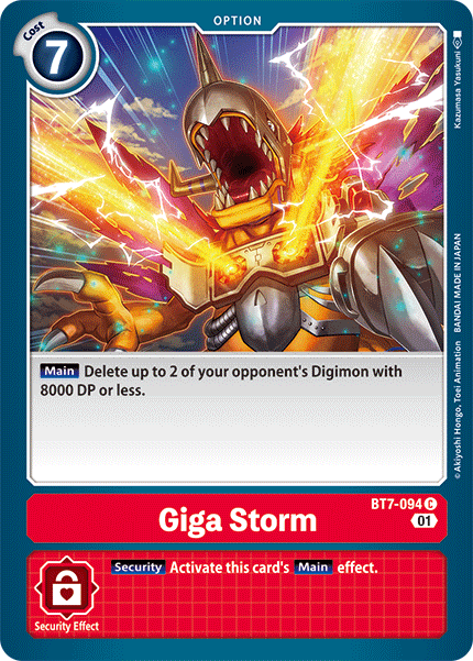 Giga Storm [BT7-094] [Next Adventure] - Destination Retro