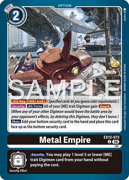 Metal Empire [EX12-072] [Digital World Shambala] - Destination Retro