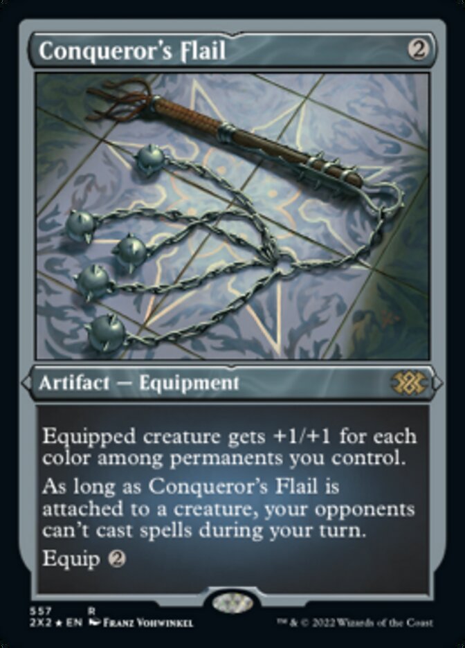 Conqueror's Flail (Foil Etched) [Double Masters 2022] - Destination Retro