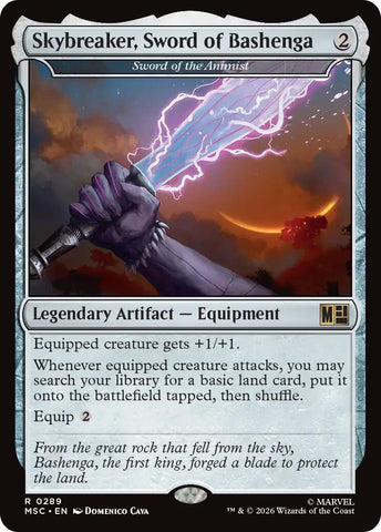 Skybreaker, Sword of Bashenga - Sword of the Animist [Marvel Super Heroes Commander] - Destination Retro
