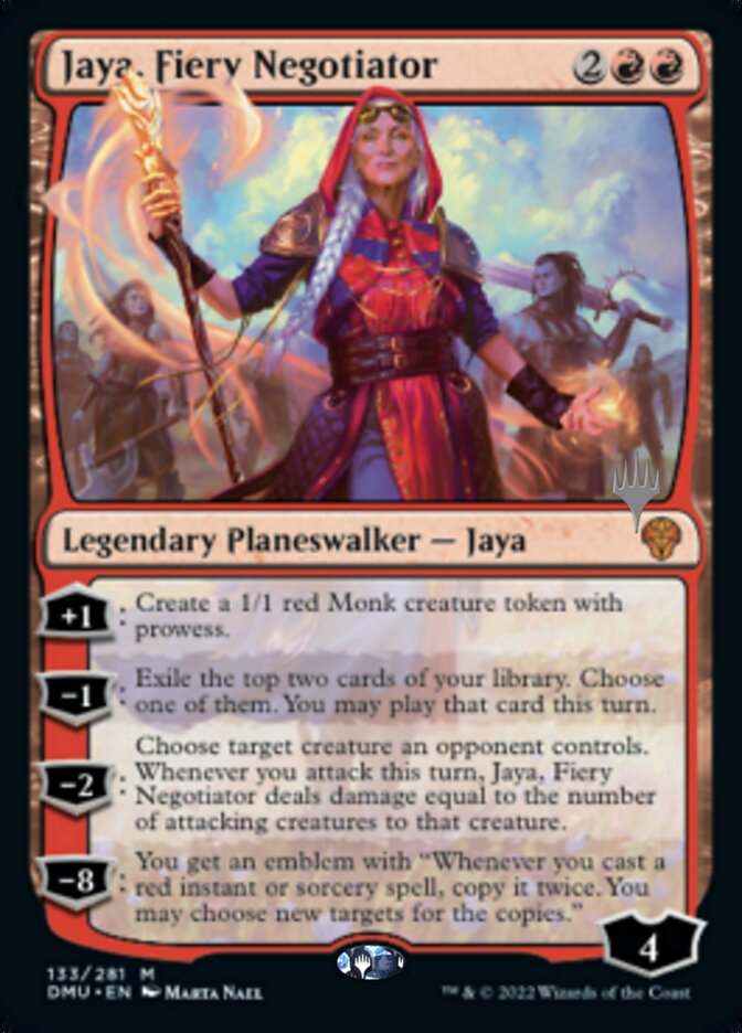Jaya, Fiery Negotiator (Promo Pack) [Dominaria United Promos] - Destination Retro