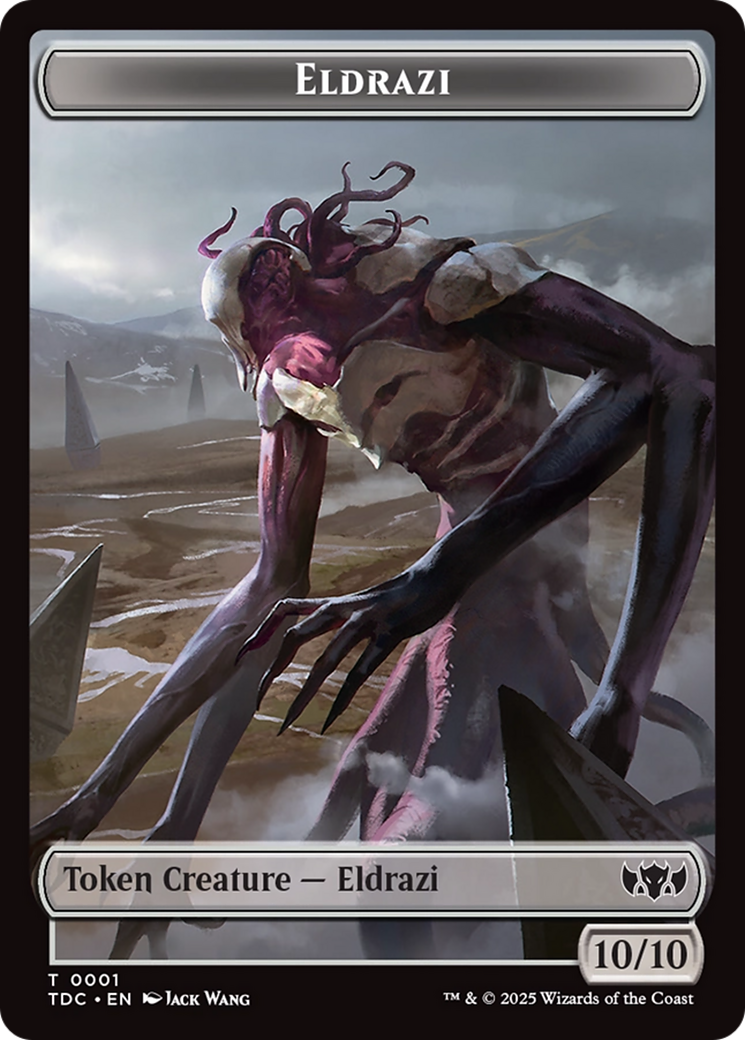 Eldrazi // Citizen Double-Sided Token [Tarkir: Dragonstorm Commander Tokens] - Destination Retro