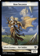 Soldier // Kor Soldier Double-Sided Token [Commander Masters Tokens] - Destination Retro