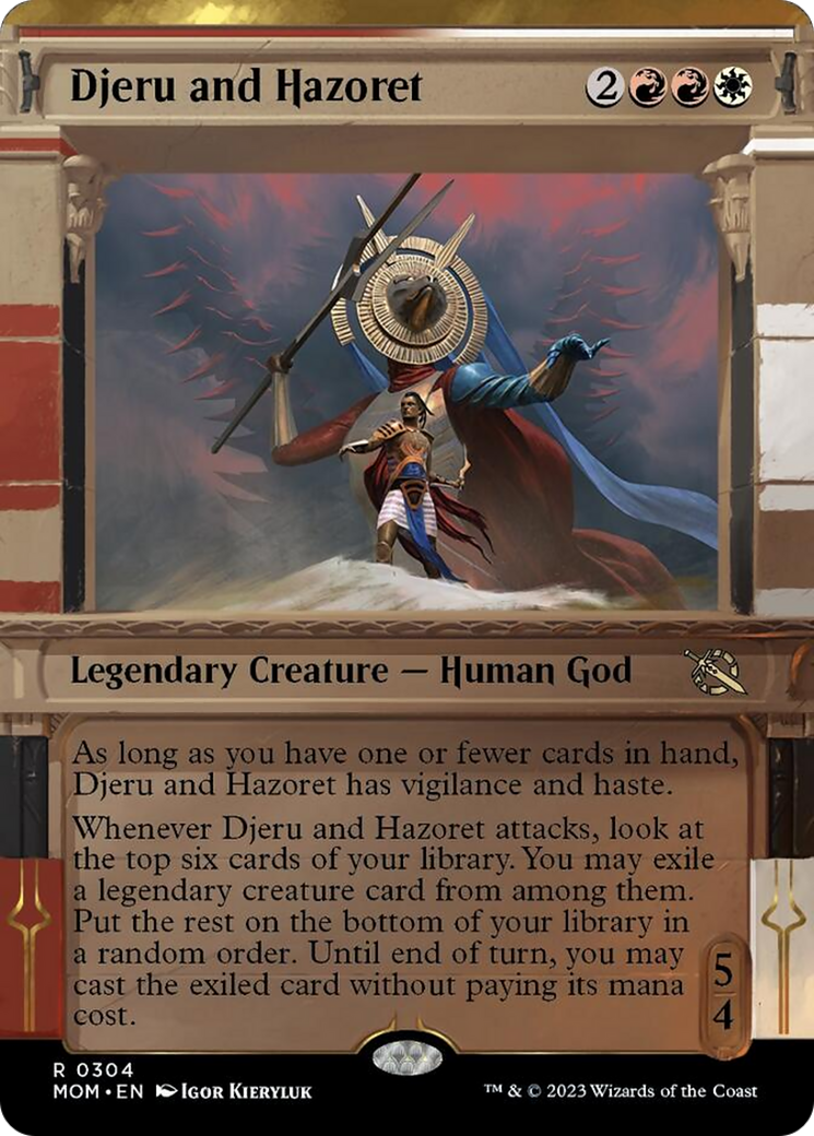 Djeru and Hazoret (Showcase Planar Booster Fun) [March of the Machine] - Destination Retro