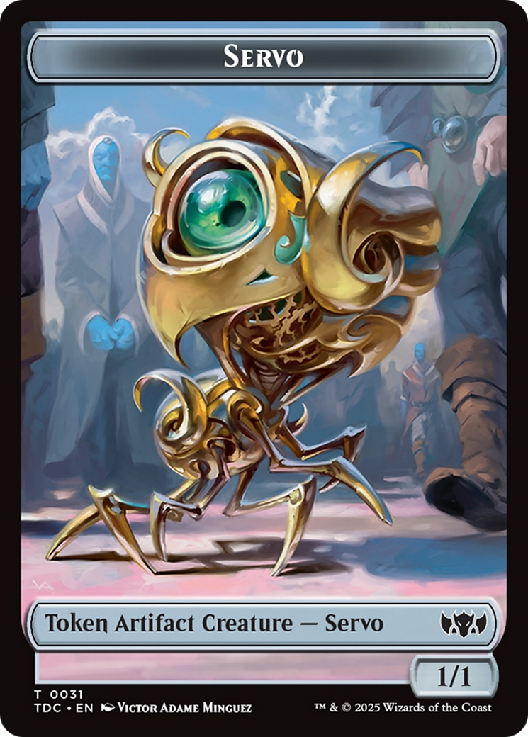 Servo // Warrior Double-Sided Token [Tarkir: Dragonstorm Commander Tokens] - Destination Retro