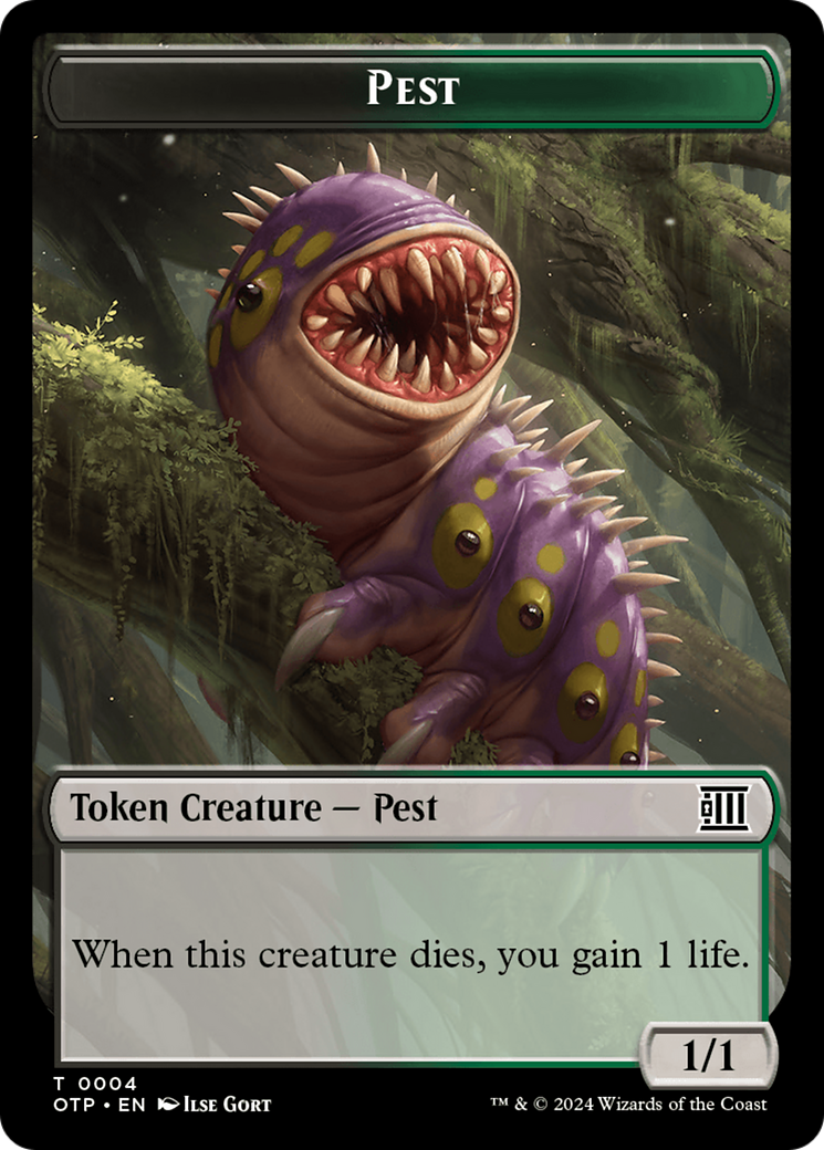Pest // Plot Double-Sided Token [Outlaws of Thunder Junction: Breaking News Tokens] - Destination Retro