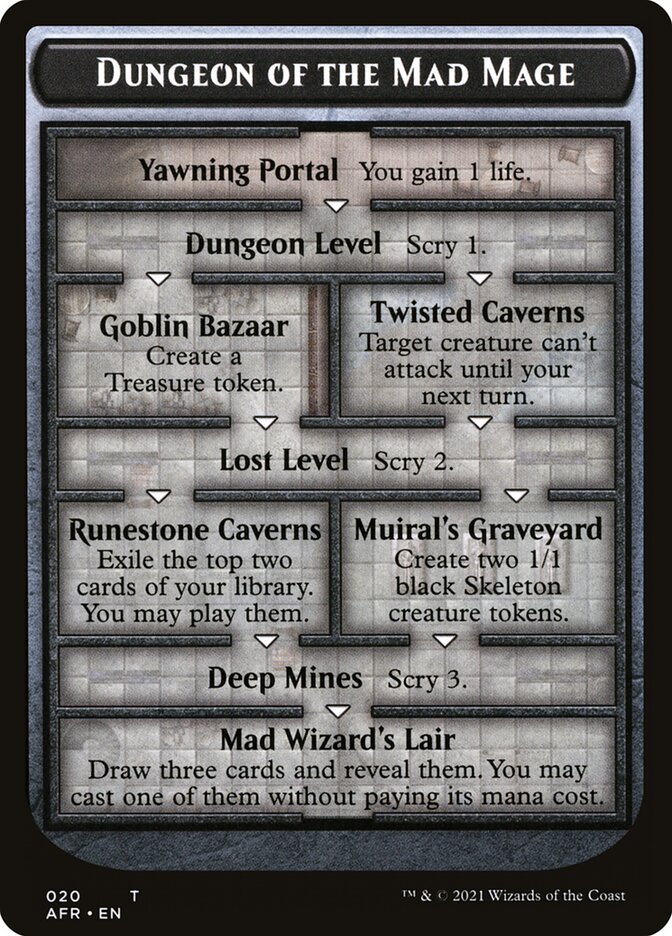 Dungeon of the Mad Mage // Tomb of Annihilation Double-Sided Token [Dungeons & Dragons: Adventures in the Forgotten Realms Tokens] - Destination Retro