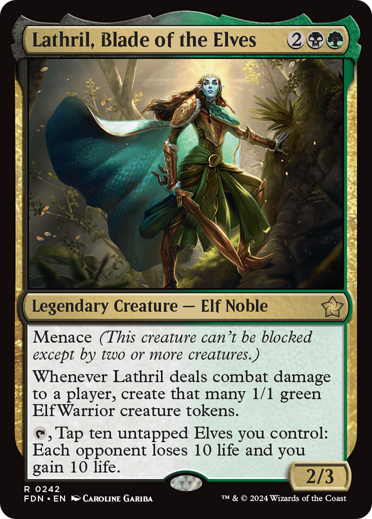 Lathril, Blade of the Elves [Foundations] - Destination Retro