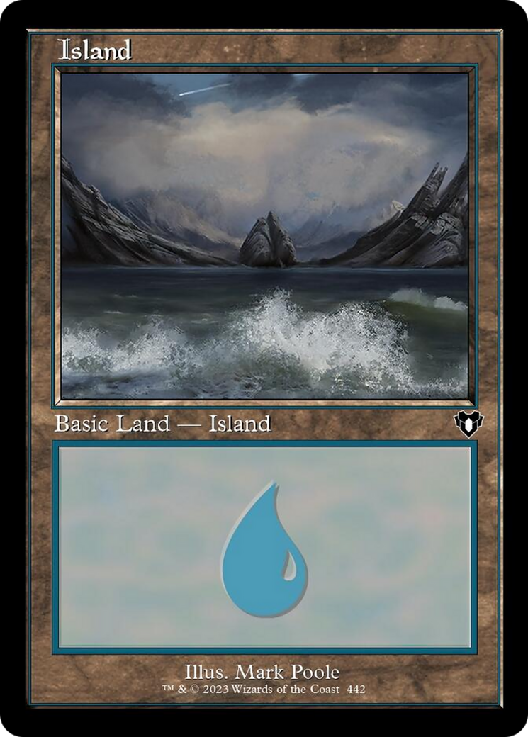 Island (442) (Retro) [Commander Masters] - Destination Retro