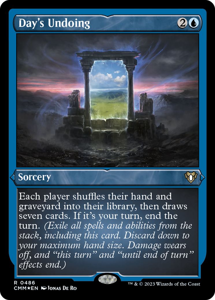 Day's Undoing (Foil Etched) [Commander Masters] - Destination Retro