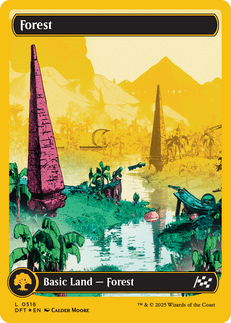 Forest (0516) (First-Place Foil) [Aetherdrift] - Destination Retro