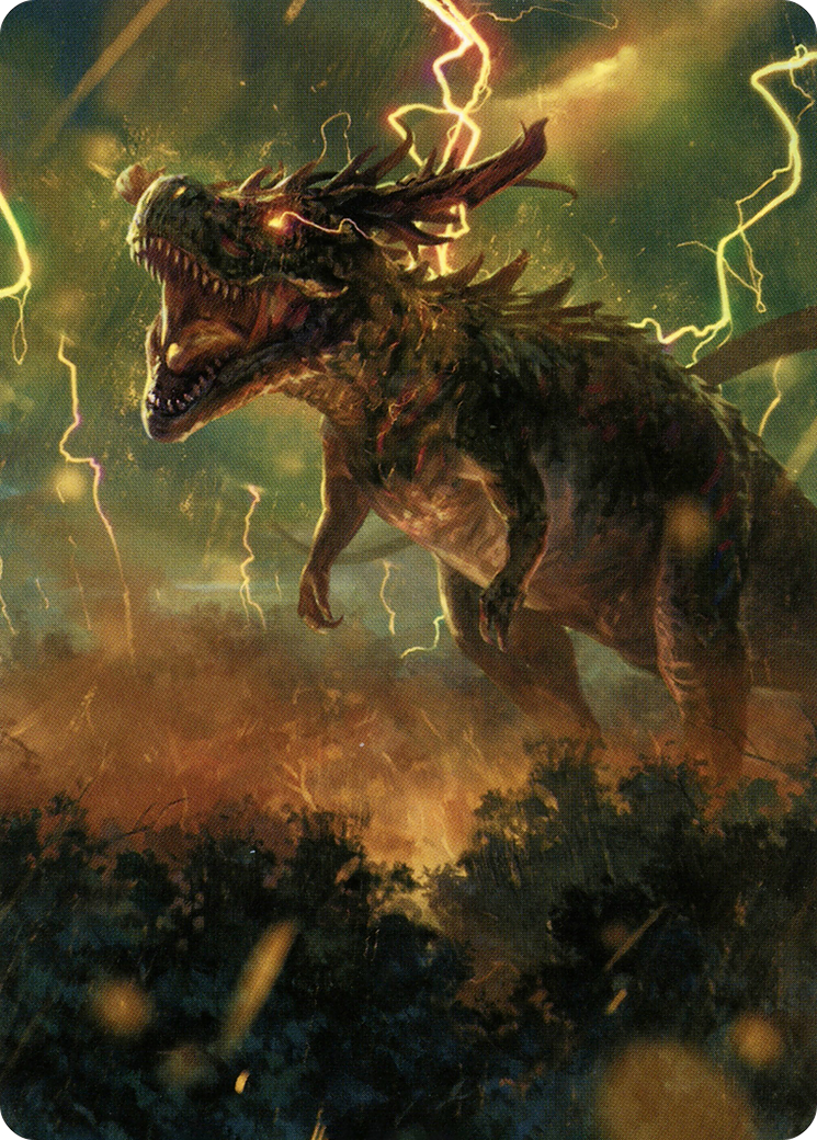Thrasta, Tempest's Roar Art Card (42) [Modern Horizons 2 Art Series] - Destination Retro