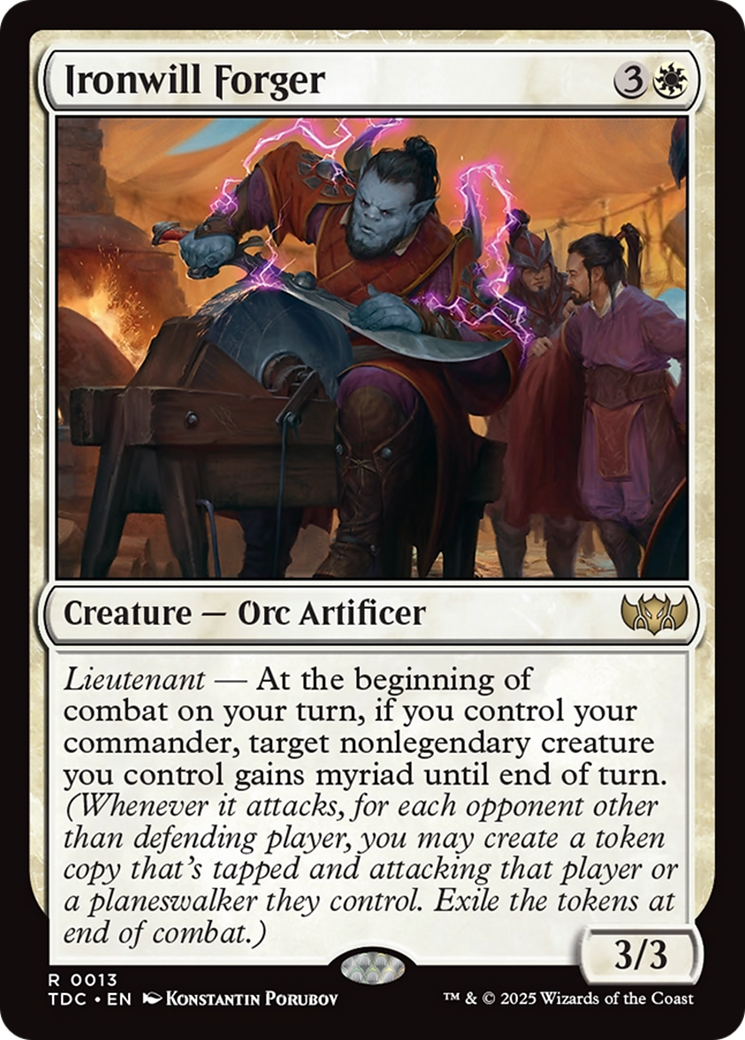 Ironwill Forger [Tarkir: Dragonstorm Commander] - Destination Retro