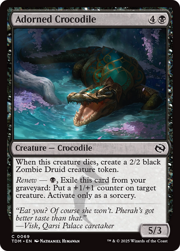 Adorned Crocodile [Tarkir: Dragonstorm] - Destination Retro