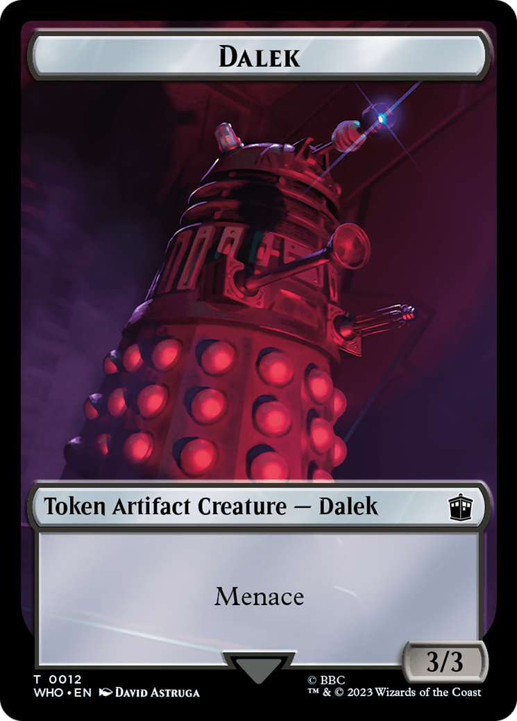 Dalek // Food (0026) Double-Sided Token [Doctor Who Tokens] - Destination Retro
