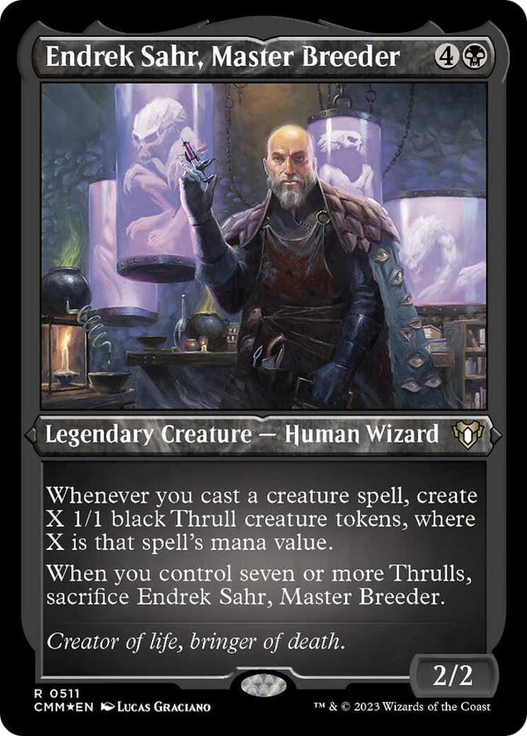 Endrek Sahr, Master Breeder (Foil Etched) [Commander Masters] - Destination Retro