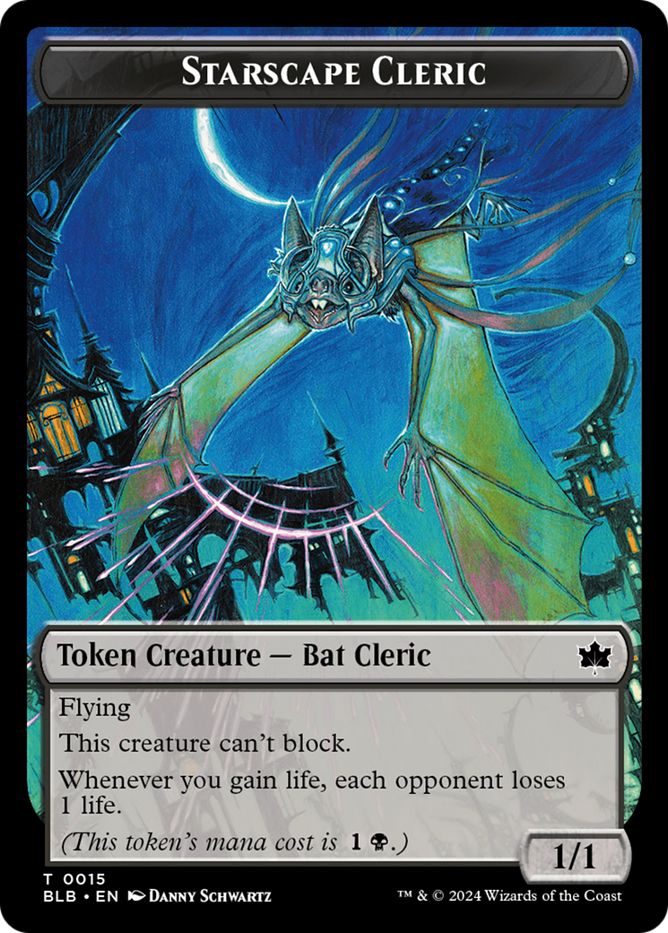 Cragflame // Starscape Cleric Double-Sided Token [Bloomburrow Tokens] - Destination Retro