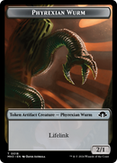 Servo // Phyrexian Wurm (0018) Double-Sided Token [Modern Horizons 3 Tokens] - Destination Retro