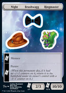Night Brushwagg Ringmaster [Unfinity Stickers] - Destination Retro