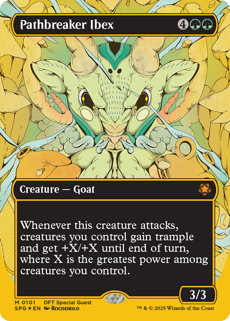 Pathbreaker Ibex (Borderless) (First-Place Foil) [Aetherdrift Special Guests] - Destination Retro