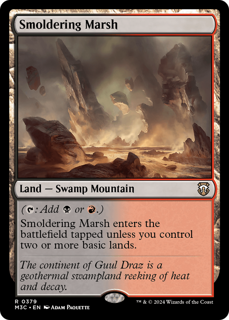 Smoldering Marsh [Modern Horizons 3 Commander] - Destination Retro