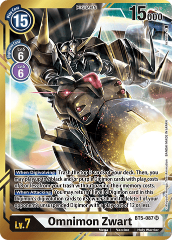 Omnimon Zwart [BT5-087] (Alternate Art - As'Maria) [Battle of Omni] - Destination Retro