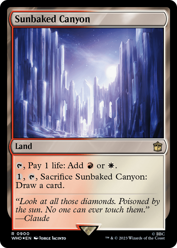 Sunbaked Canyon (Surge Foil) [Doctor Who] - Destination Retro