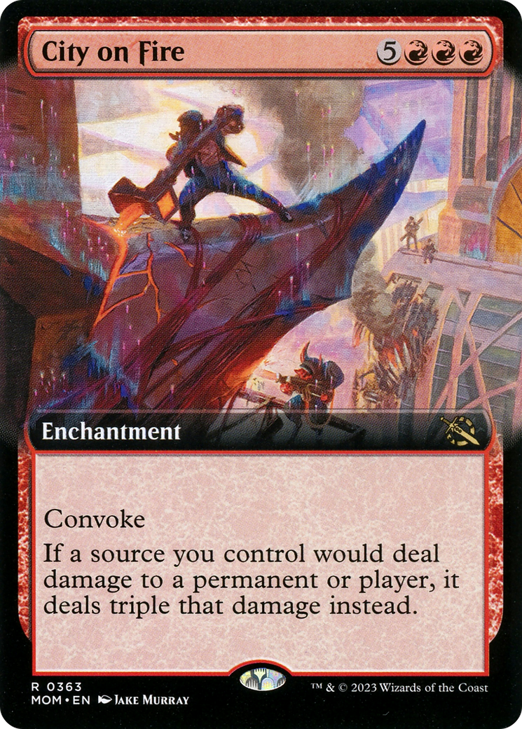 City on Fire (Extended Art) [March of the Machine] - Destination Retro