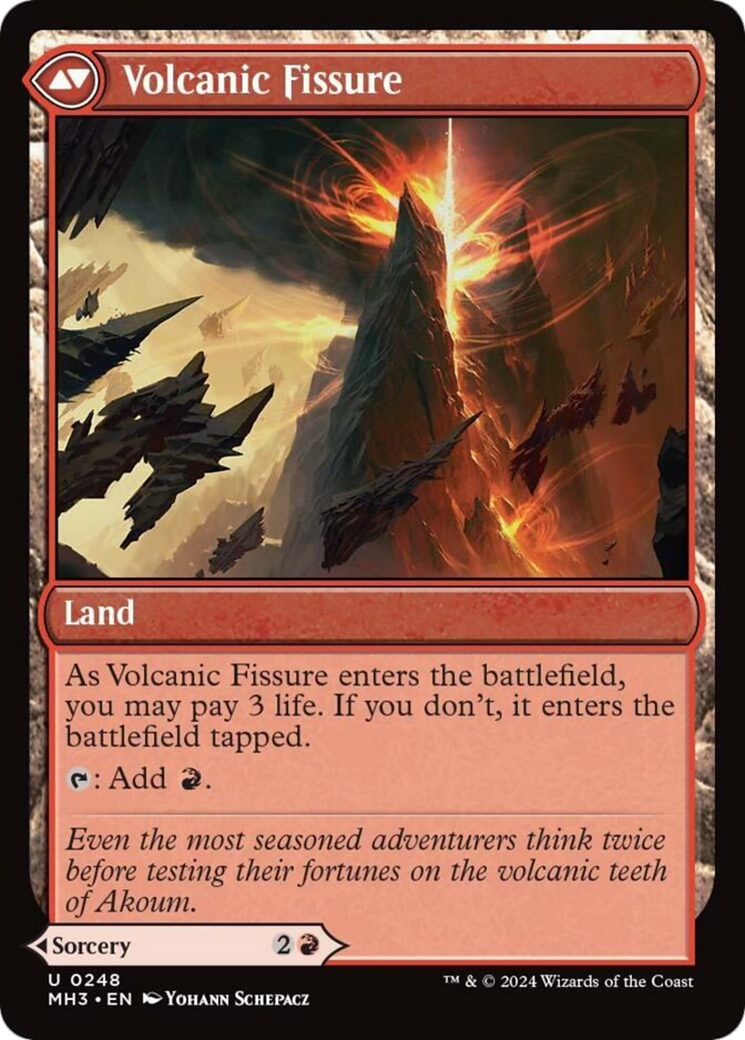 Sundering Eruption // Volcanic Fissure [Modern Horizons 3] - Destination Retro