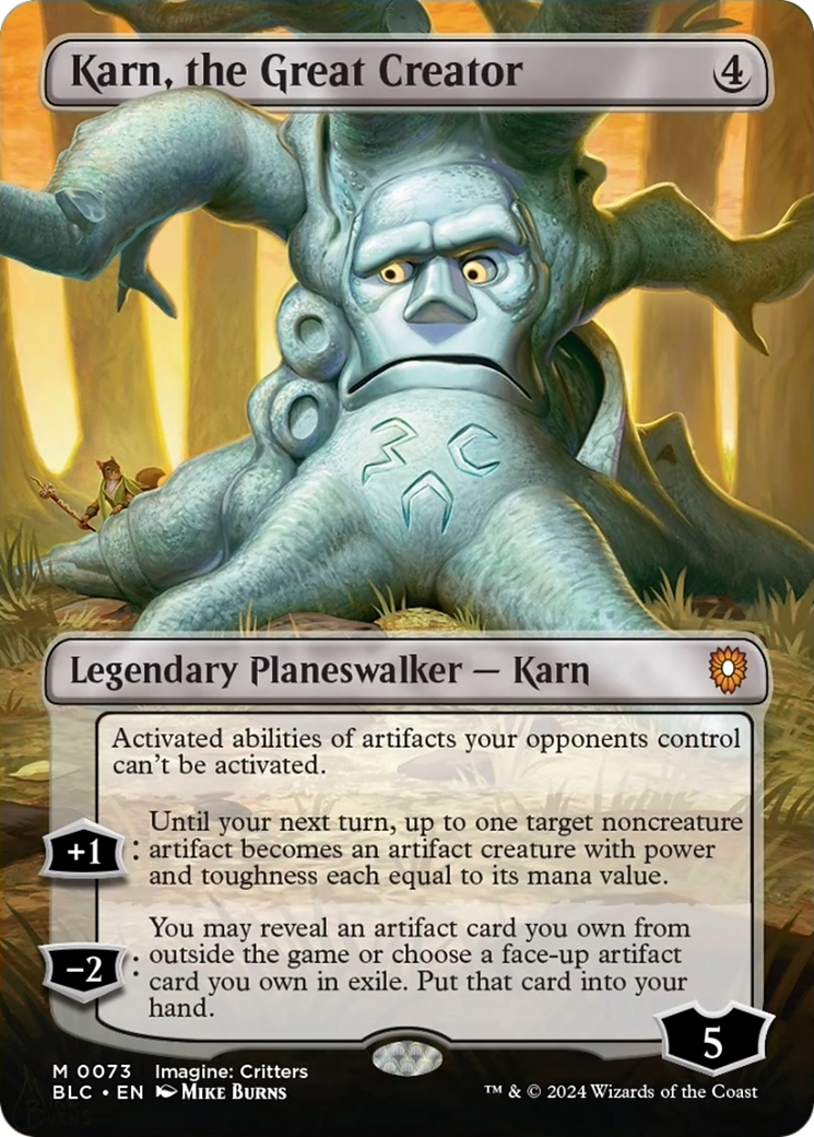 Karn, the Great Creator (Borderless) [Bloomburrow Commander] - Destination Retro