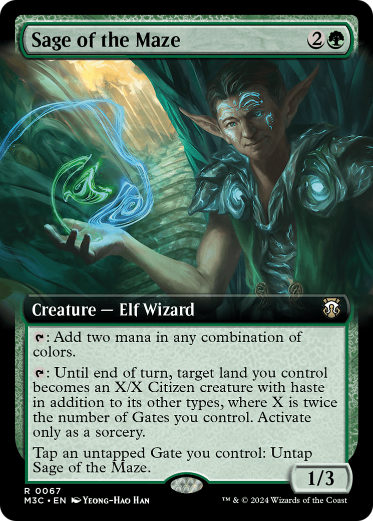 Sage of the Maze (Extended Art) [Modern Horizons 3 Commander] - Destination Retro