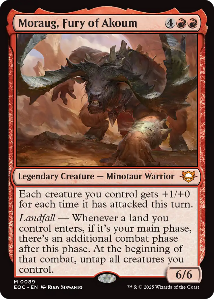 Moraug, Fury of Akoum [Edge of Eternities Commander] - Destination Retro