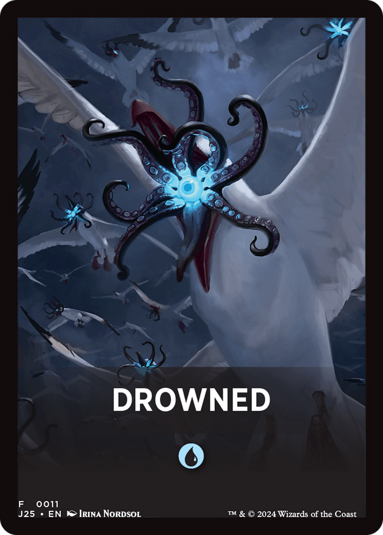 Drowned Theme Card [Foundations Jumpstart Front Cards] - Destination Retro