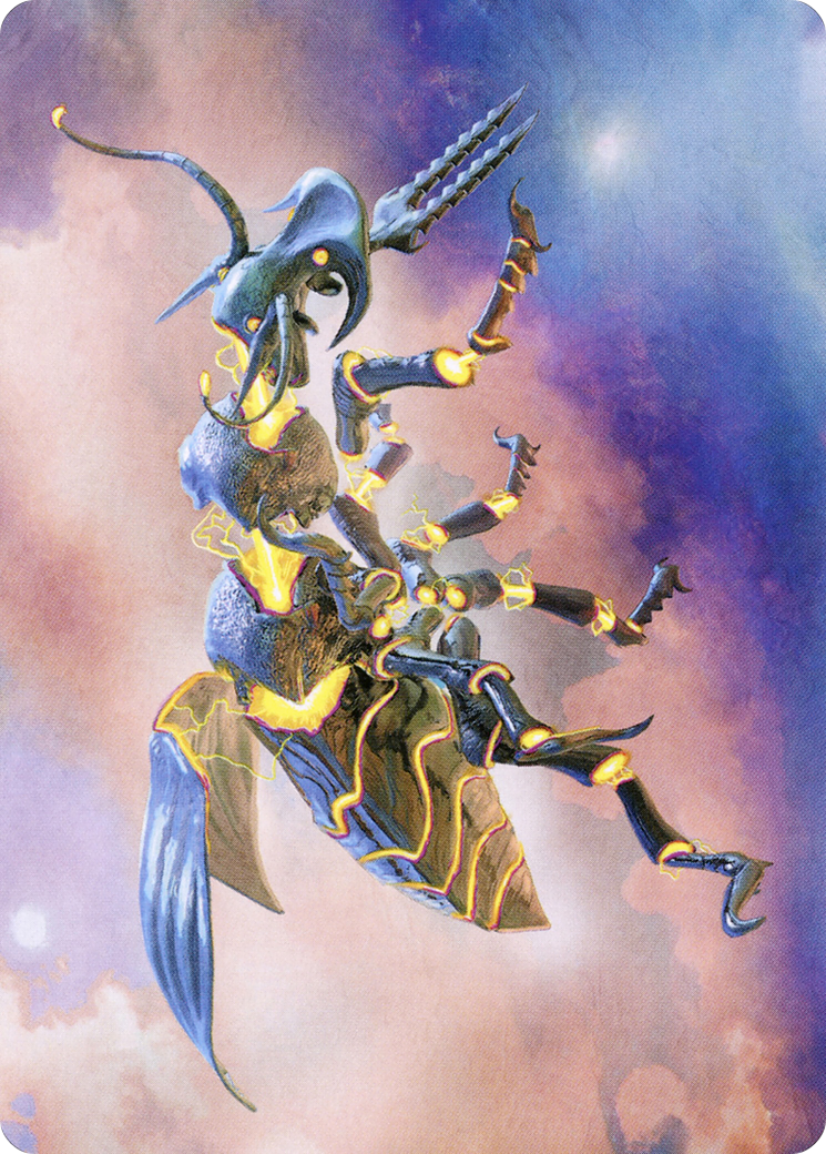 Zabaz, the Glimmerwasp Art Card [Modern Horizons 2 Art Series] - Destination Retro