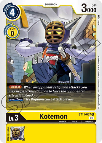 Kotemon [BT11-037] [Dimensional Phase] - Destination Retro
