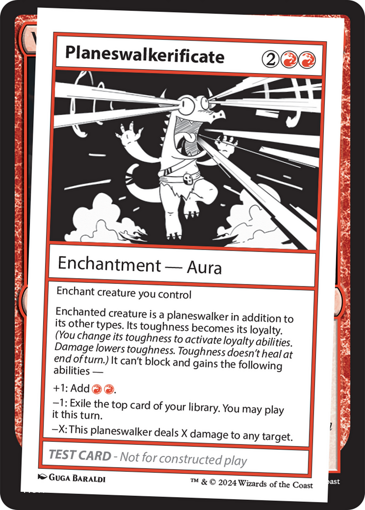 Planeswalkerificate [Mystery Booster 2 Playtest Cards] - Destination Retro
