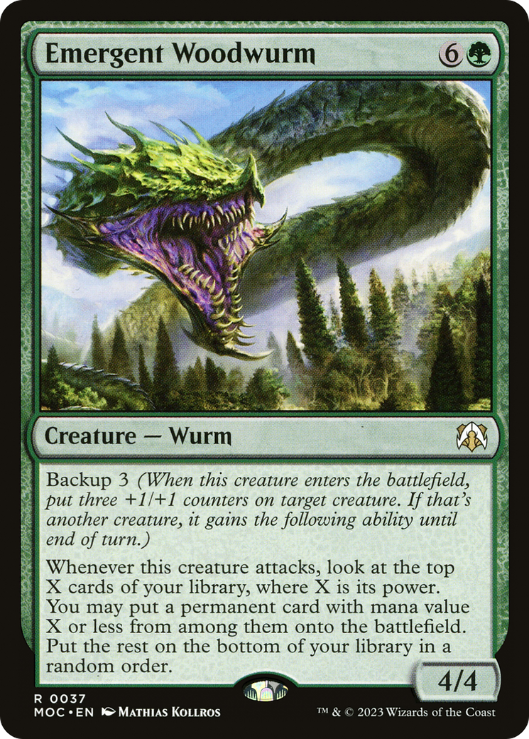 Emergent Woodwurm [March of the Machine Commander] - Destination Retro