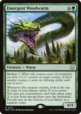 Emergent Woodwurm [March of the Machine Commander] - Destination Retro
