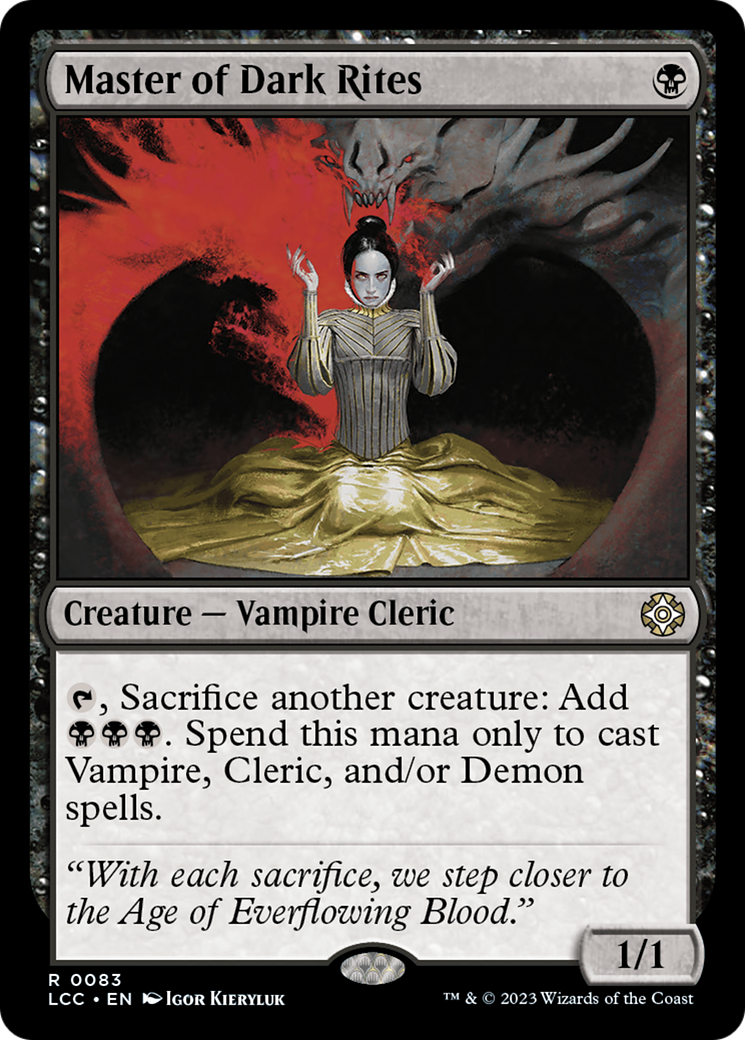 Master of Dark Rites [The Lost Caverns of Ixalan Commander] - Destination Retro
