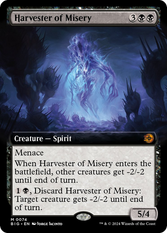 Harvester of Misery (Extended Art) [Outlaws of Thunder Junction: The Big Score] - Destination Retro