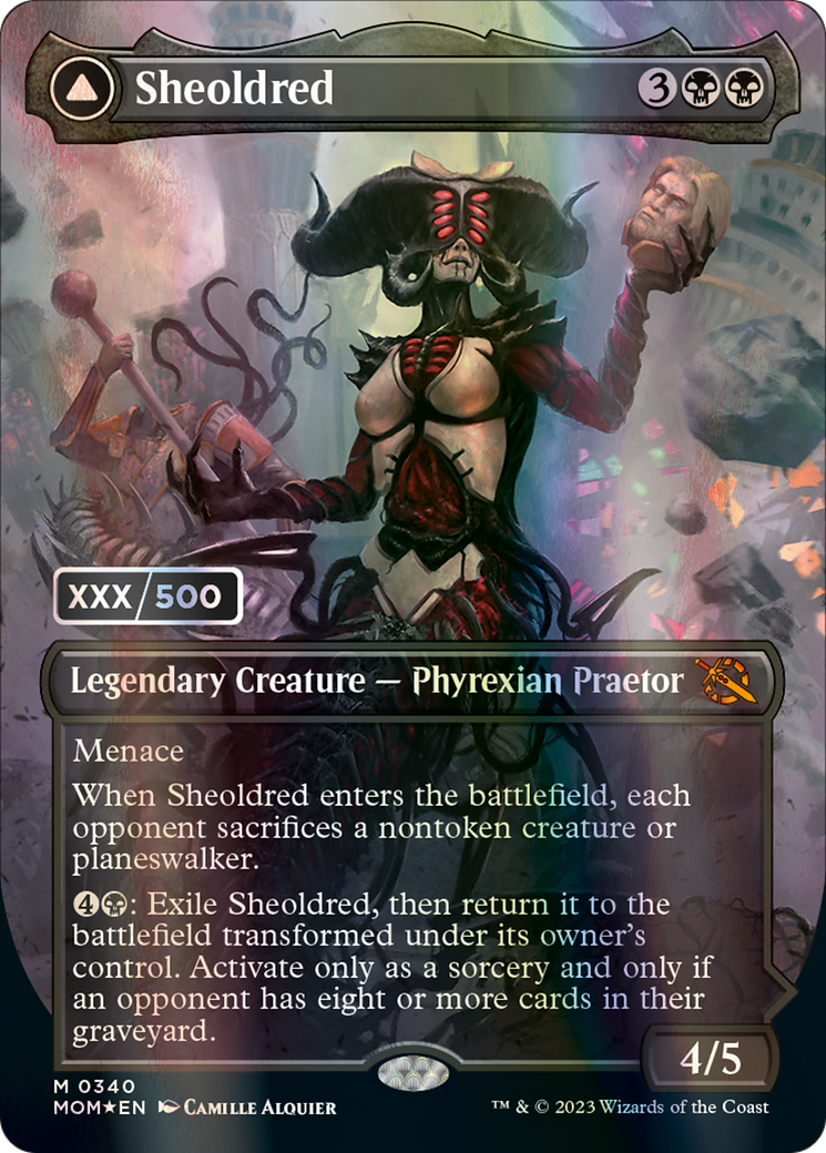 Sheoldred // The True Scriptures (Serialized) [March of the Machine] - Destination Retro
