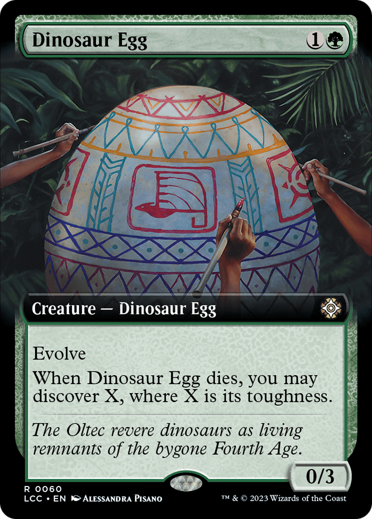 Dinosaur Egg (Extended Art) [The Lost Caverns of Ixalan Commander] - Destination Retro