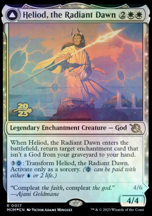 Heliod, the Radiant Dawn // Heliod, the Warped Eclipse [March of the Machine Prerelease Promos] - Destination Retro
