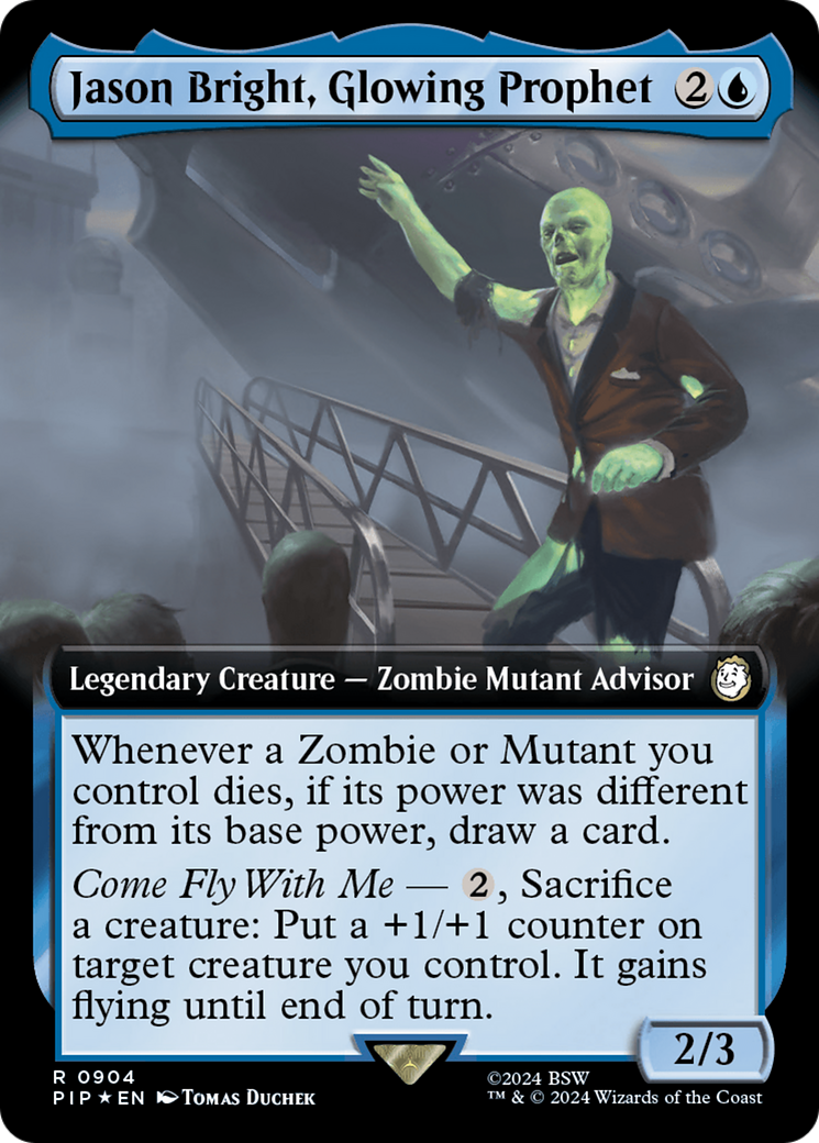 Jason Bright, Glowing Prophet (Extended Art) (Surge Foil) [Fallout] - Destination Retro