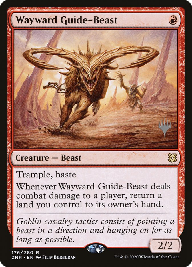 Wayward Guide-Beast (Promo Pack) [Zendikar Rising Promos] - Destination Retro