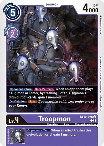 Troopmon [BT10-076] [Xros Encounter] - Destination Retro