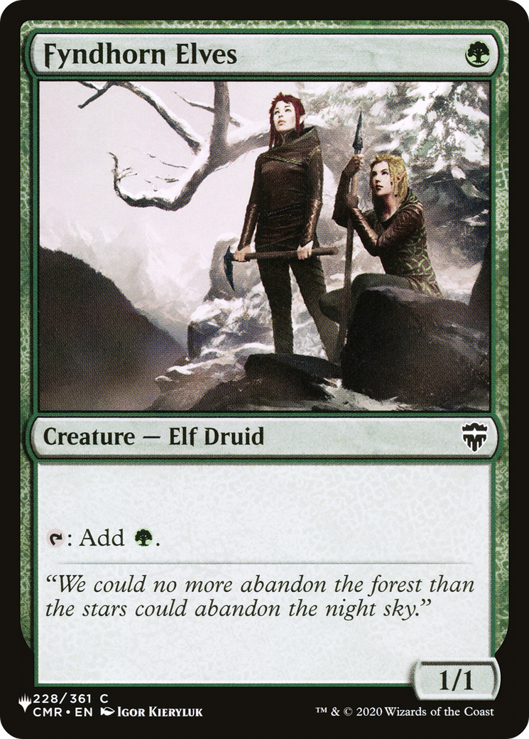 Fyndhorn Elves [The List] - Destination Retro