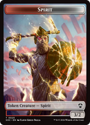 Spirit (0025) // Copy Double-Sided Token [Secrets of Strixhaven Commander Tokens] - Destination Retro