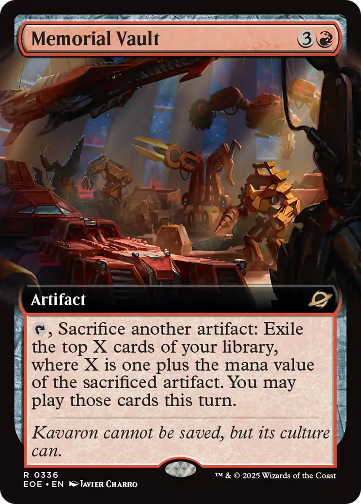 Memorial Vault (Extended Art) [Edge of Eternities] - Destination Retro